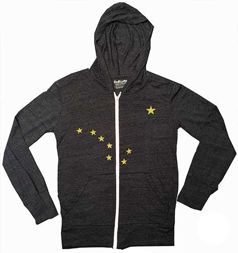 Alaska Flag Summer Hoodie Navy 