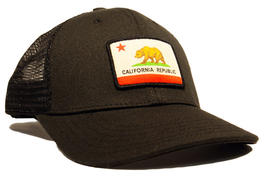 Organic/PET California Flag Trucker Hat