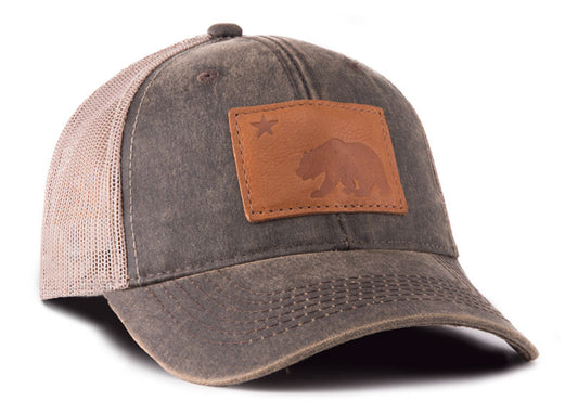 California Bear Outback Trucker Hat