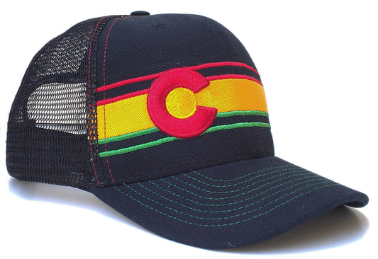 JAHlorado Colorado Rasta Flag Trucker Hat 