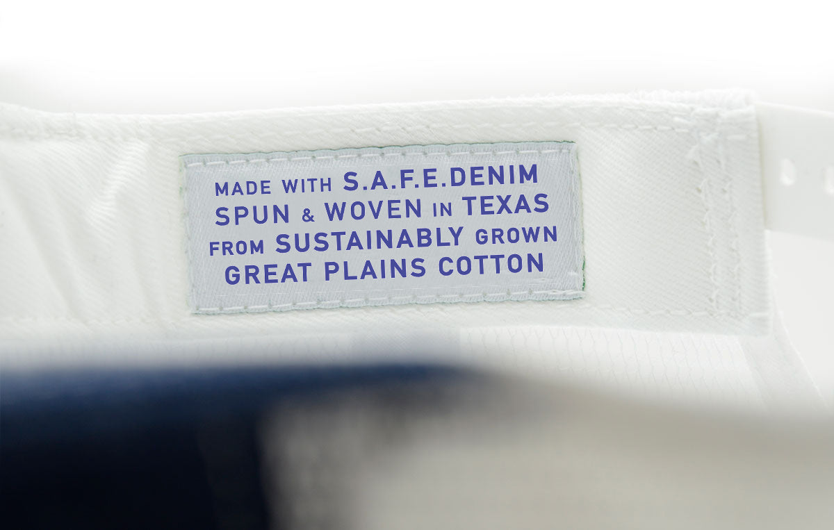 Wyoming Flag Denim Made in USA Trucker Hat