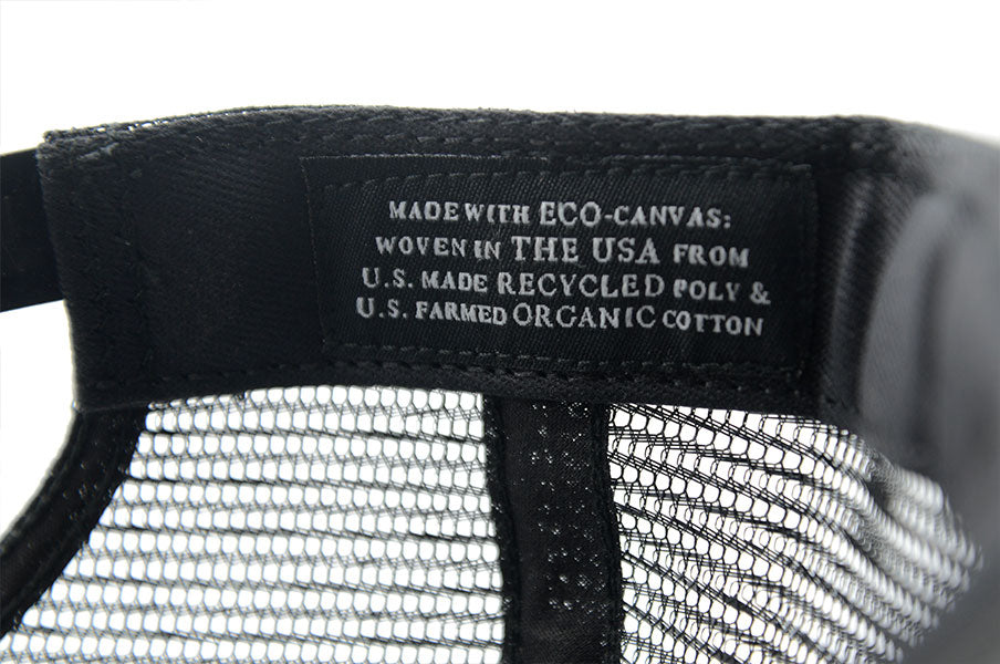 California Flag Black Eco 5 Panel Trucker Hat