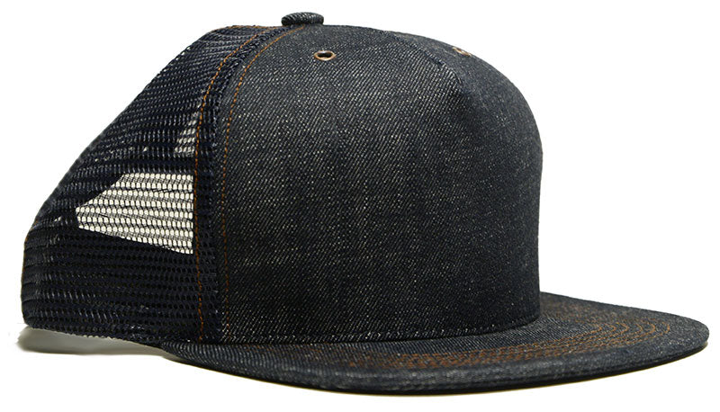 Indigo Raw Denim Trucker Hat